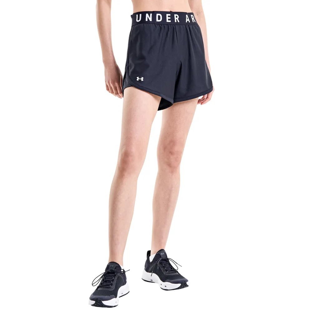 【UNDER ARMOUR】UA99精選 女 Play Up 5吋運動短褲_1355791-001(黑色)