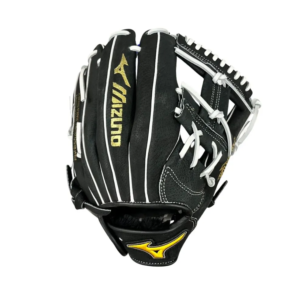 【MIZUNO 美津濃】少年用棒球手套牛豬混皮工字檔11.5吋黑(1ATGY26220 09)