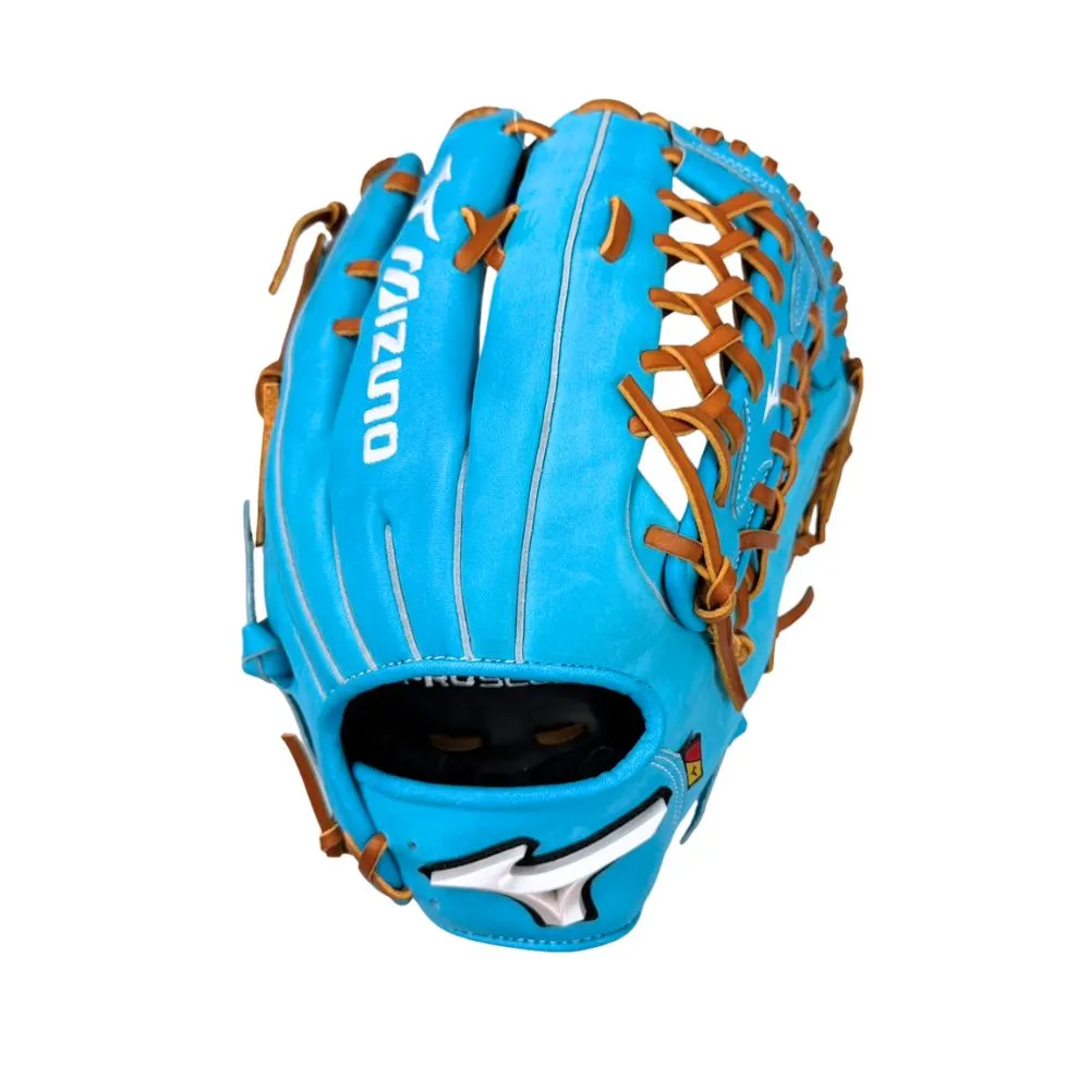 【MIZUNO 美津濃】PRO SELECT棒球手套外野T字檔12.75吋水藍(313330 R)