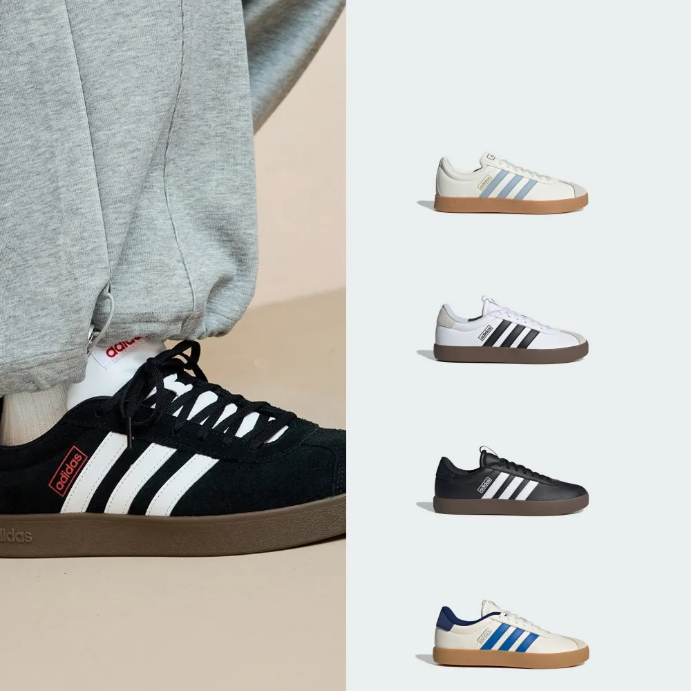 【adidas 愛迪達】VL COURT 系列 復古休閒鞋 運動鞋 男鞋/女鞋 多款任選(JH5061/JH5063/JR8318/JR8309)