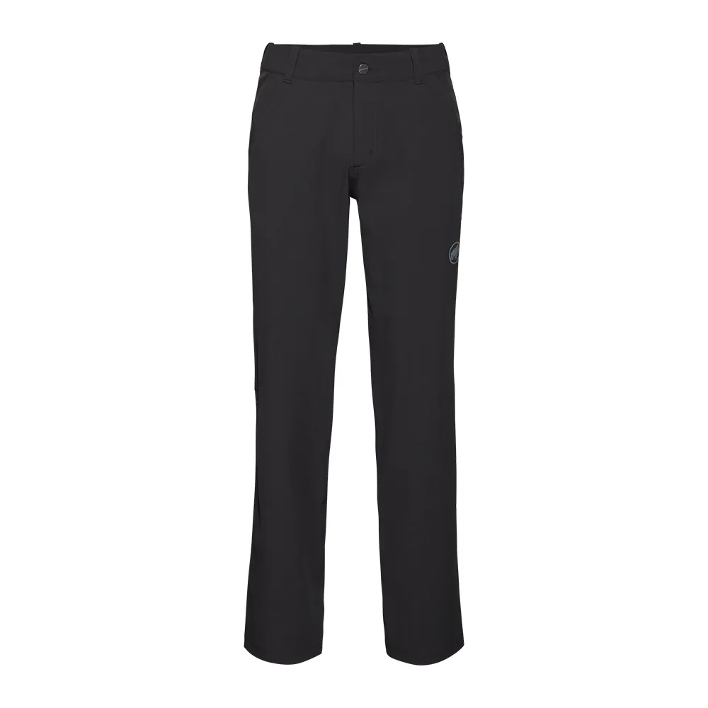 【Mammut 長毛象】Hiking V Pants AF Men 防曬彈性健行長褲 黑色 男款 #1022-03200