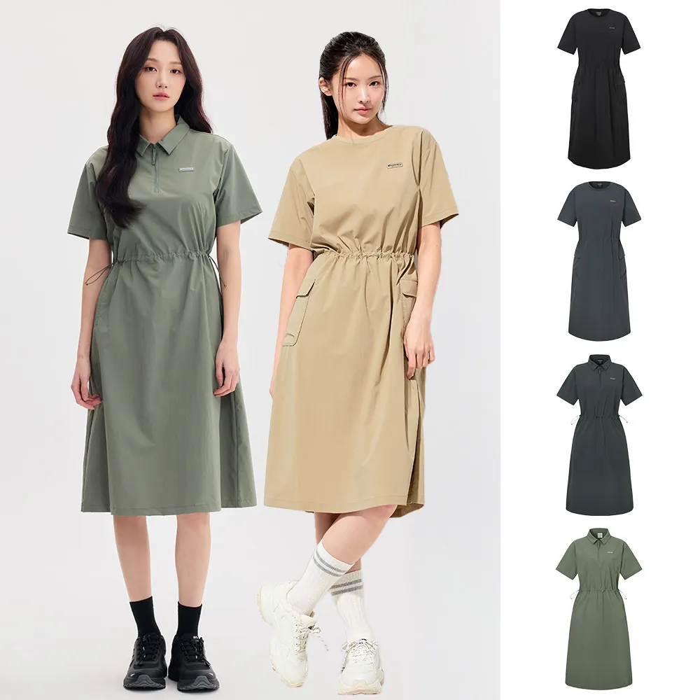 【Discovery Expedition】Freshvent 女版輕量梭織連身裙 洋裝 (DWOP91053/DWOP94053-六款任選)
