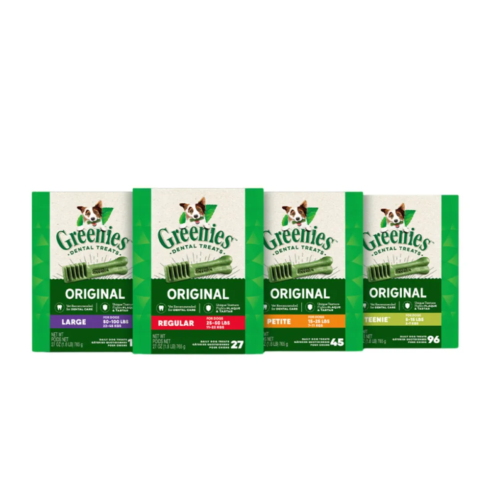 【Greenies 健綠】狗潔牙骨 原味 27oz*3入 寵物/潔牙骨/狗食(任選)