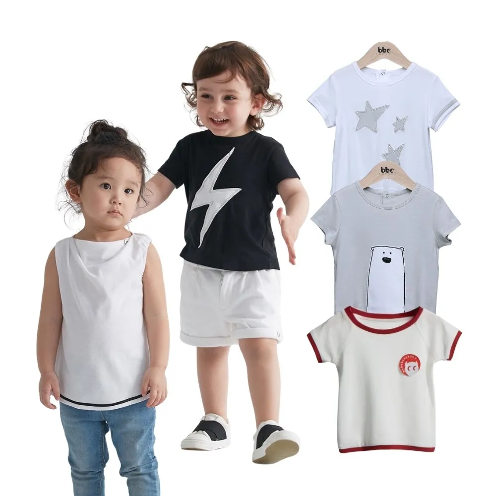 【baby baby cool】日本有機棉 男童短袖上衣 女童短袖上衣 T恤  (有機棉童裝 bbc童裝 嬰幼童裝 童裝)