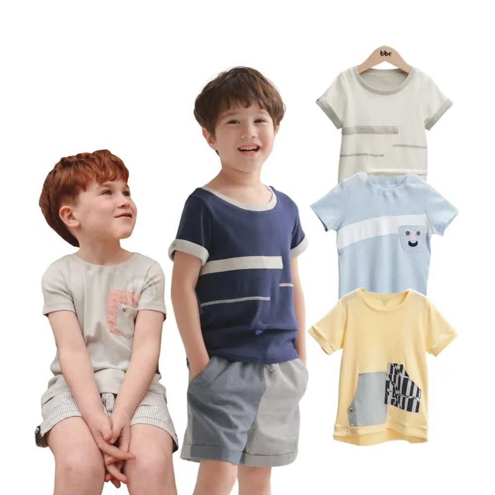 【baby baby cool】日本有機棉 男童短袖上衣 T恤 男大童上衣  (有機棉童裝 bbc童裝 嬰幼童裝 童裝)