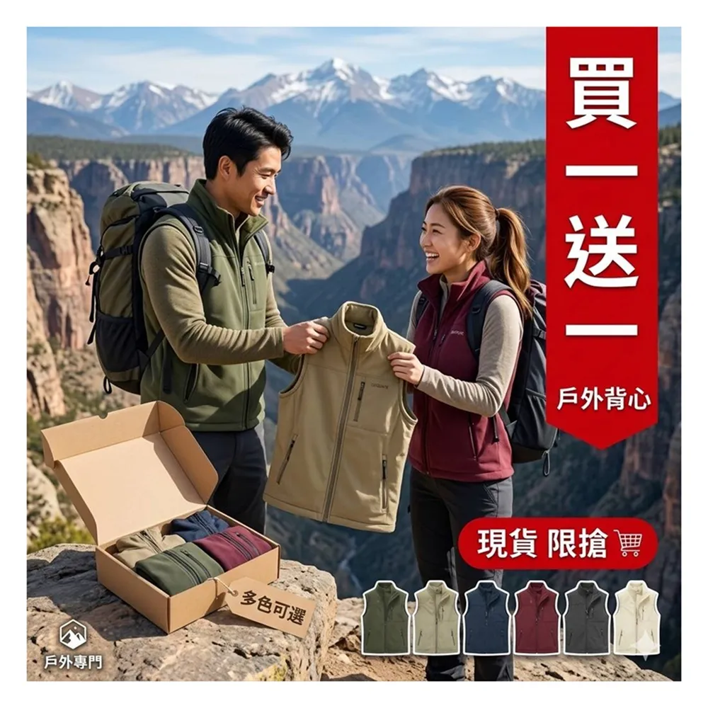 【巴黎精品】買一送一 多款快速出貨 男工裝背心男外套戶外機能釣魚背心(雙面露營戰術登山a1du14)