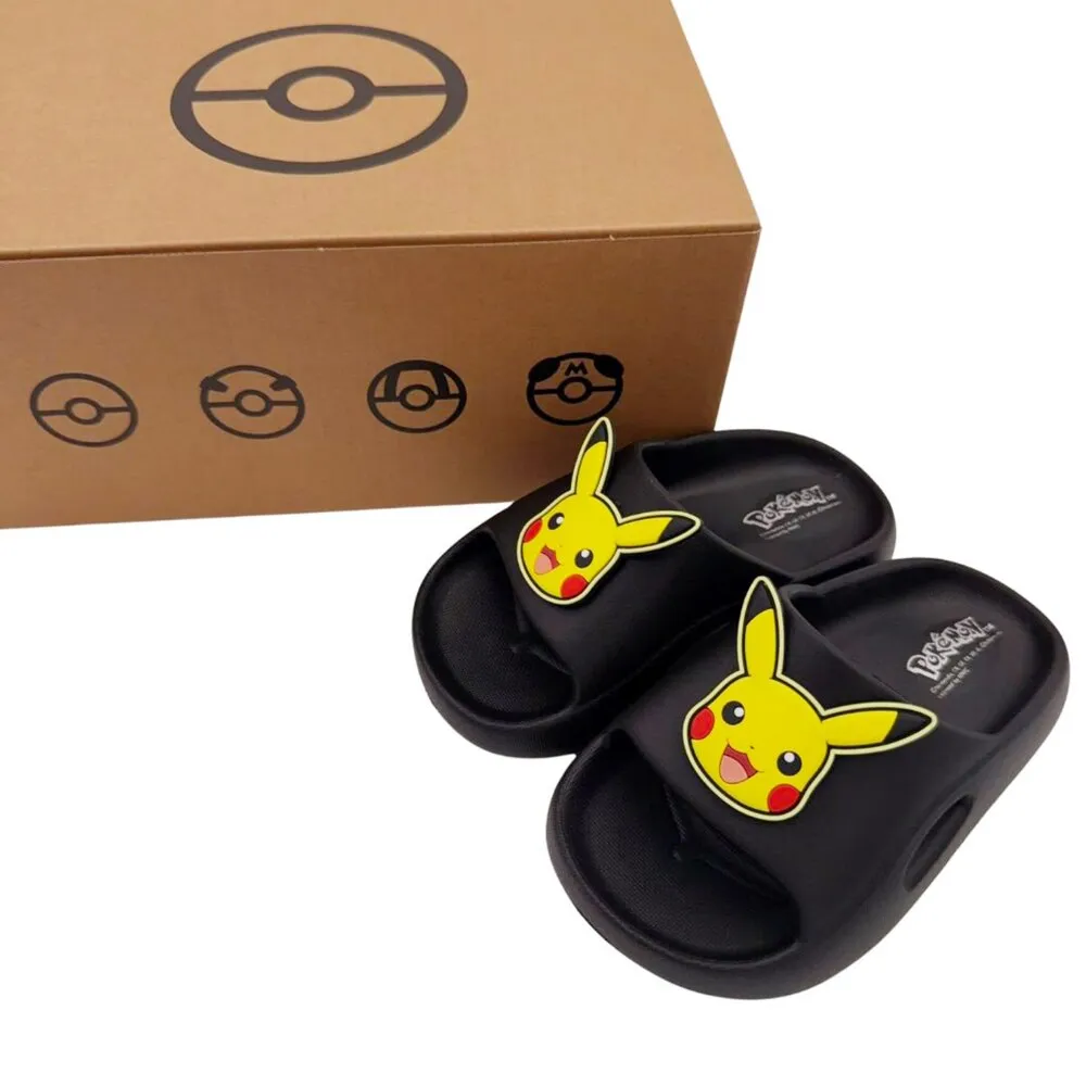 【POKEMON 精靈寶可夢】台灣製寶可夢皮卡丘拖鞋 男寶 女寶 中大童 童鞋