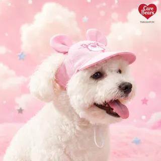 【Care Bears】彩虹熊愛心熊正版授權親膚可愛中小型犬貓棉質遮陽帽寵物遮陽帽寵物帽護眼防曬柔棉舒適親膚