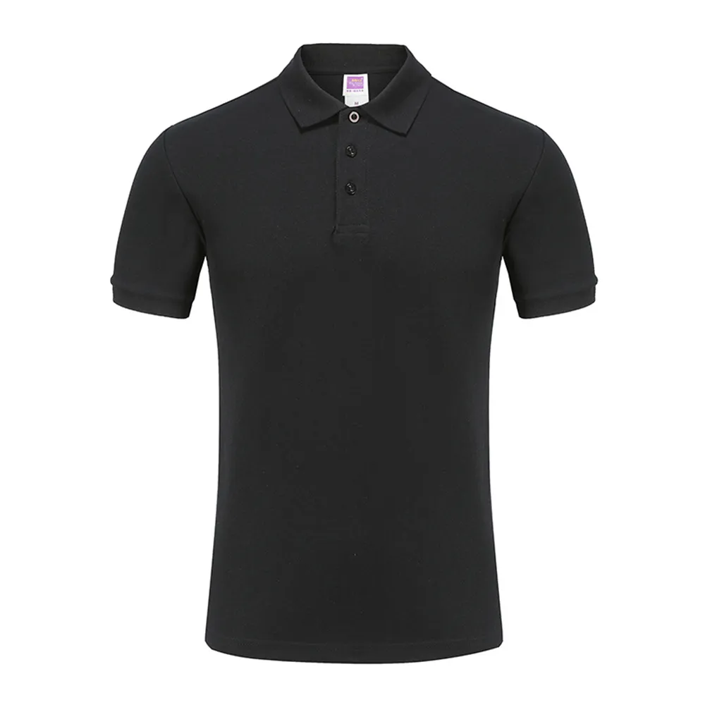 【LEESA】全棉POLO\上衣\襯衫領\POLO衫\翻領短袖\黑色POLO衫\素面POLO\團衣\上班穿搭\情侶