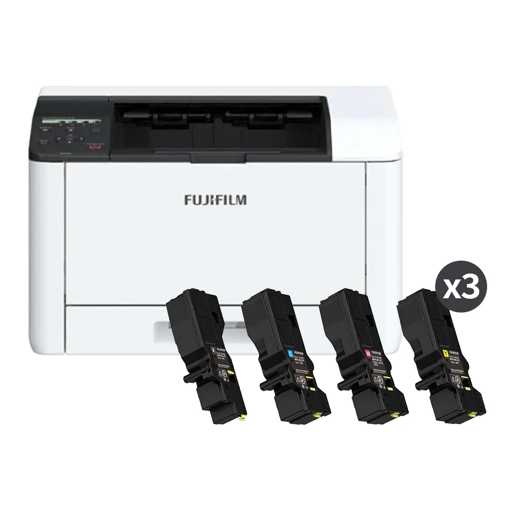 【FUJIFILM 富士軟片】搭3組四色碳粉★ApeosPrint C325dw 彩色雷射雙面無線S-LED印表機