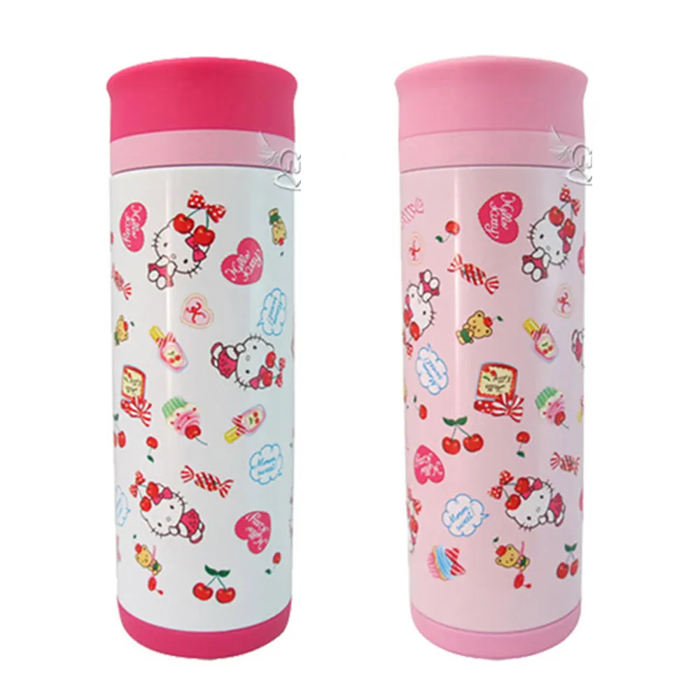 【TDL】HELLO KITTY凱蒂貓不鏽鋼保冷保溫杯350ml  91165608(平輸品)(保溫瓶)