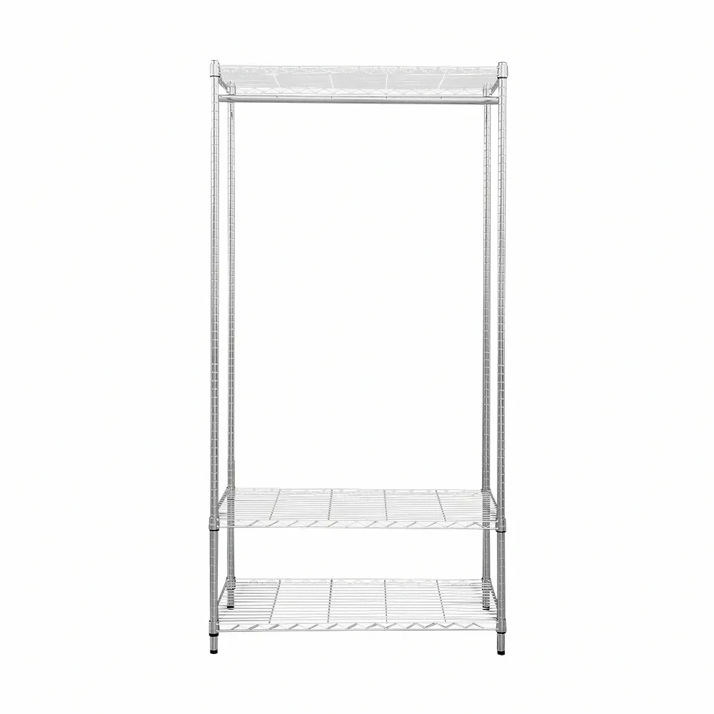 【dayneeds 日需百備】輕型 90x45x180cm 電鍍（插管）三層單桿衣櫥 附布套(置物架/掛衣架/收納架/層架)