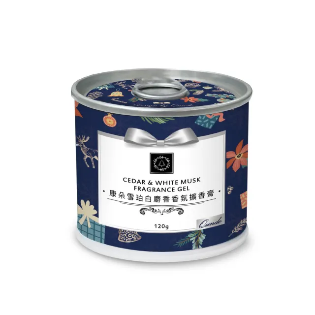 【QUNDO 康朵】雪珀白麝香香氛擴香膏120g-12入組