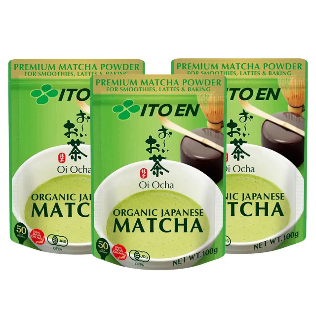 【伊藤園】Oi Ocha 有機抹茶粉100gX3入組