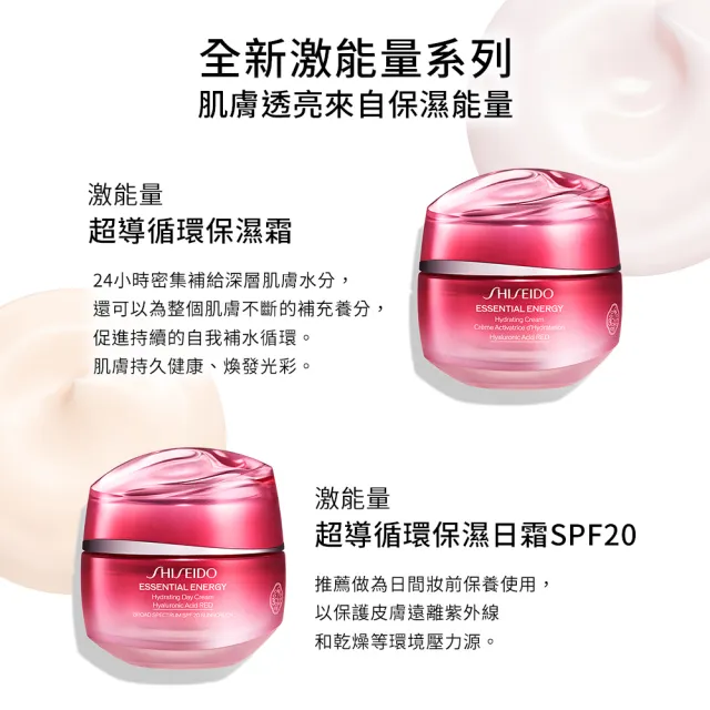 【SHISEIDO 資生堂國際櫃】激能量超導循環保濕霜50mL(爆水霜/乳霜/保濕霜/日霜/晚霜)