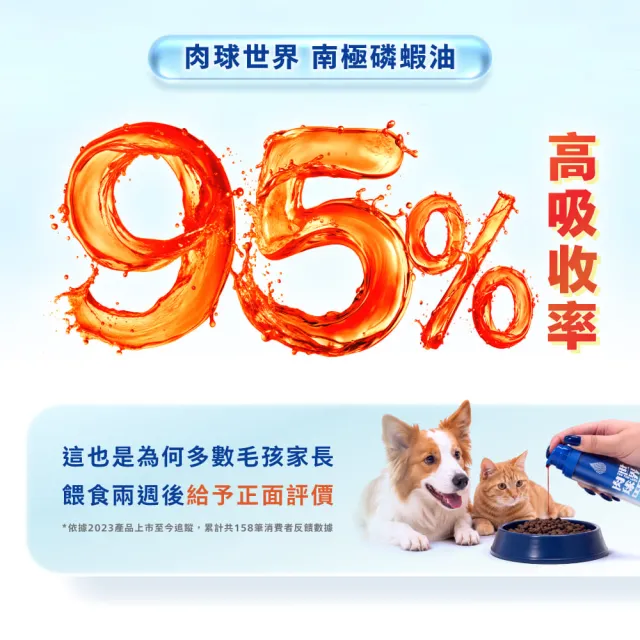【PAW PAW LAND 肉球世界】南極磷蝦油50ml×3入(貓狗保健/皮毛保健/OMEGA 3/蝦紅素/DHA)