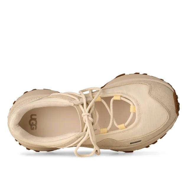 【UGG】休閒鞋 女鞋 芭蕾式休閒鞋 瑪莉珍鞋 RetroFi Low Ballet Sneaker 茉莉花白 UG1184511JSM