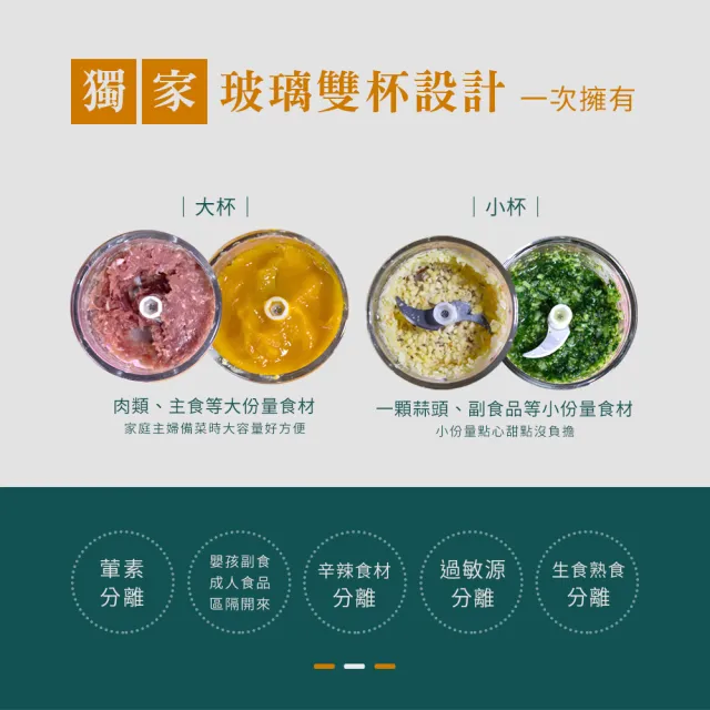 【Arlink】AG270CB 雙杯組贈上蓋組｜無線多功能食物調理機/電動蒜泥機/碎蒜器/多功能備料機/打蒜頭