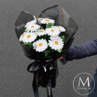 【Floral M】最好的祝福質感非洲菊小型香水花束(情人節花束/告白禮物/求婚花束/香水花束/生日花束)