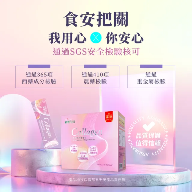 【Endear 穎達生技】高效補充-光潤膠原蛋白 30包x5入組(分子小/無腥味/超有感/保健禮盒)
