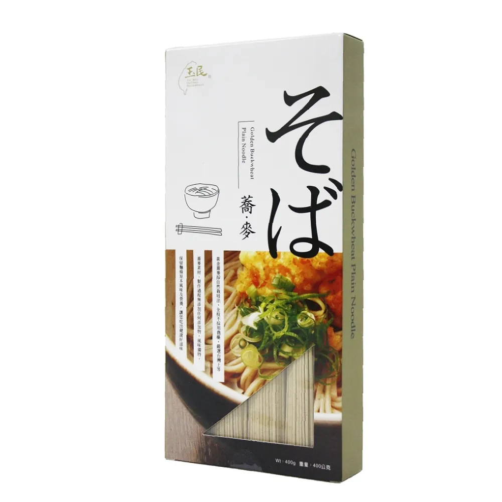 【玉民】黃金蕎麥日式直麵 / 盒裝(400g 3入組)