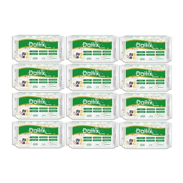 【Dailix】18cm每日健康檢查乾爽透氣抑菌護墊(12入組)