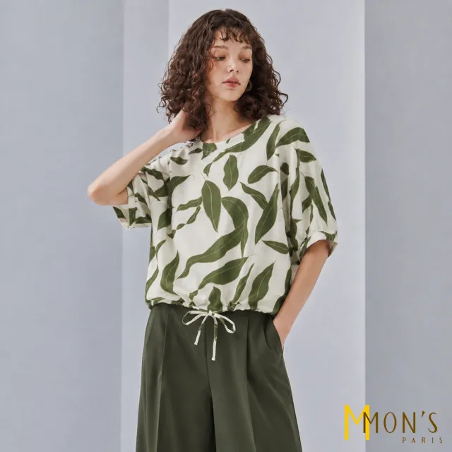 【MON’S】森林漫步印花上衣(直)