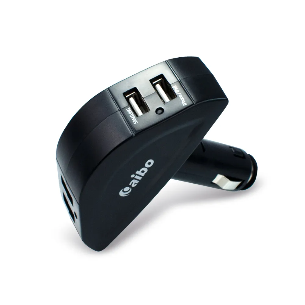【aibo】AB434 USBx4埠 車用點菸器充電擴充座(4800mA)