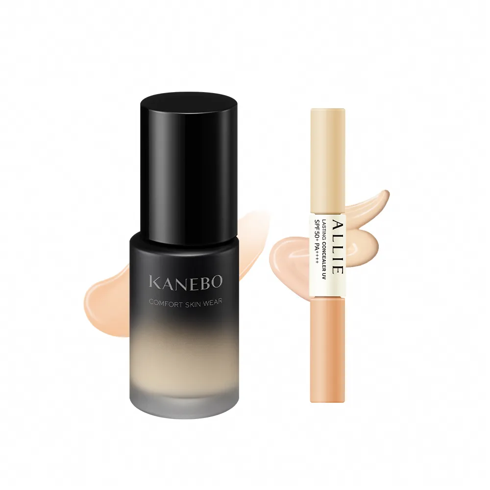 【Kanebo 佳麗寶】KANEBO 輕柔潤透美妍粉底 30mL(多色任選_大K_加贈雙色遮瑕膏 )
