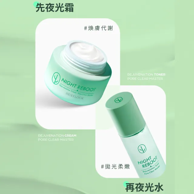 【SEXYLOOK 西西露】仙人掌煥膚霜水囤貨4入組(夜光霜50mlx2＋夜光水150mlx2)