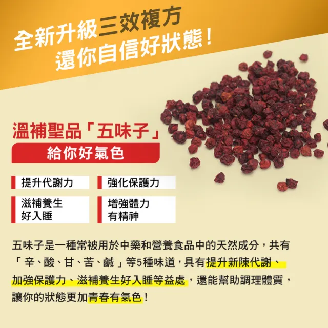 【白蘭氏】官方直營 五味子芝麻錠 濃縮精華配方 5瓶(共300錠 芝麻素 維生素E 助睡眠)