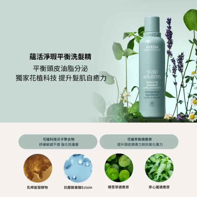 【AVEDA】愛在這禮1＋1自選組(蘊活煥欣/蘊活淨瑕/花植結構/蘊活光萃 6款任選＋頭皮護理小髮寶 任選)