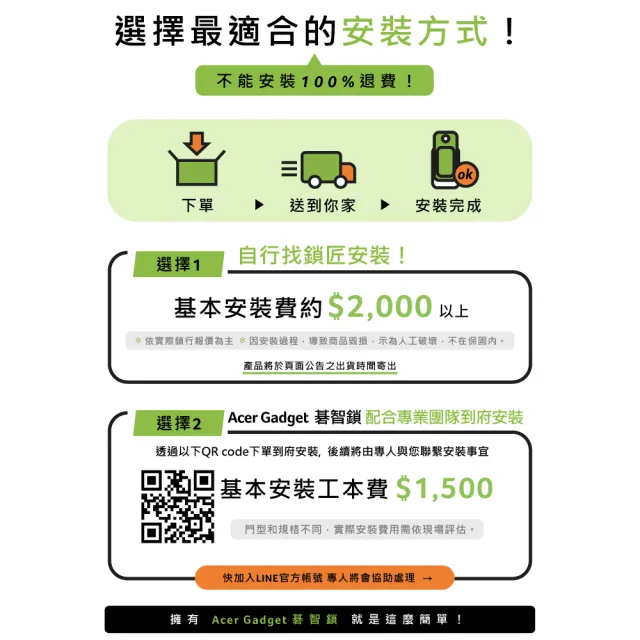 【Acer Gadget】智能鎖 碁智鎖 ODL101(五合一開鎖  指紋 密碼 虛位密碼 感應卡 鑰匙)