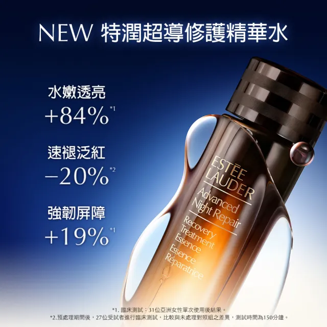 【Estee Lauder 雅詩蘭黛】全新上市 特潤超導修護精華水 200ml (超導小棕水/新品/週年慶限定組)