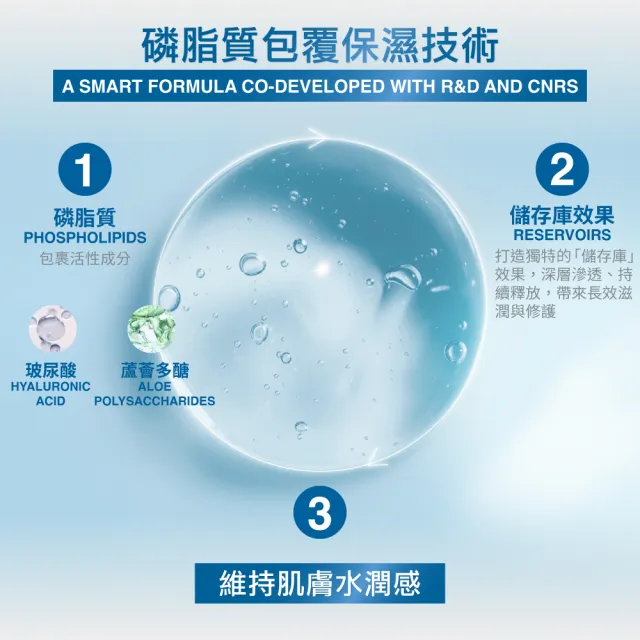 【Avene 雅漾】官方直營 玻尿酸瞬透水光霜50ml(有感亮．透．潤)