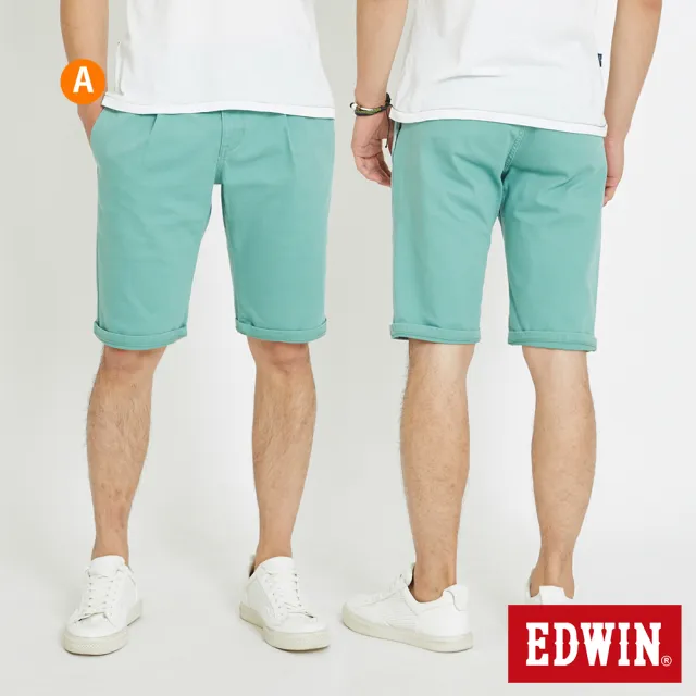 【EDWIN】男女裝 休閒舒適短褲 (共8款)