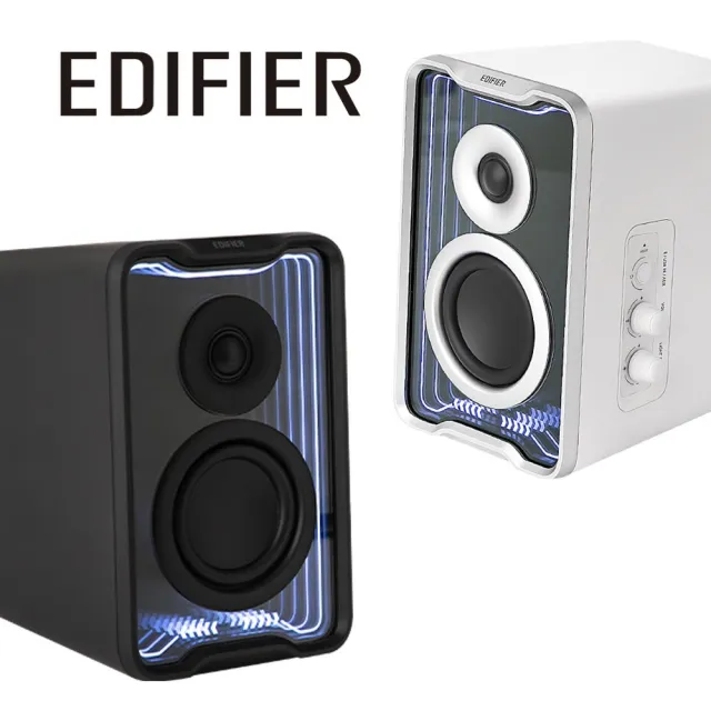 【EDIFIER】QR30 2.0 桌面藍牙喇叭（立體聲場｜電腦喇叭｜TempoAbyss 專利 可自訂炫彩燈效）