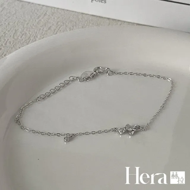 【HERA 赫拉】S925鍍14K微鑲鑽俏皮蝴蝶結手鍊 H115083104(S925 鍍14K 微鑲鑽 蝴蝶結 手鍊)