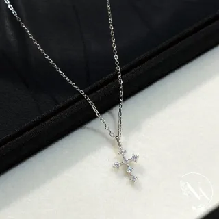 【NANA】娜娜 S925鍍14K金微鑲鑽十字架項鍊 N115083102(S925 鍍14K金 鑲鑽十字架 項鍊)