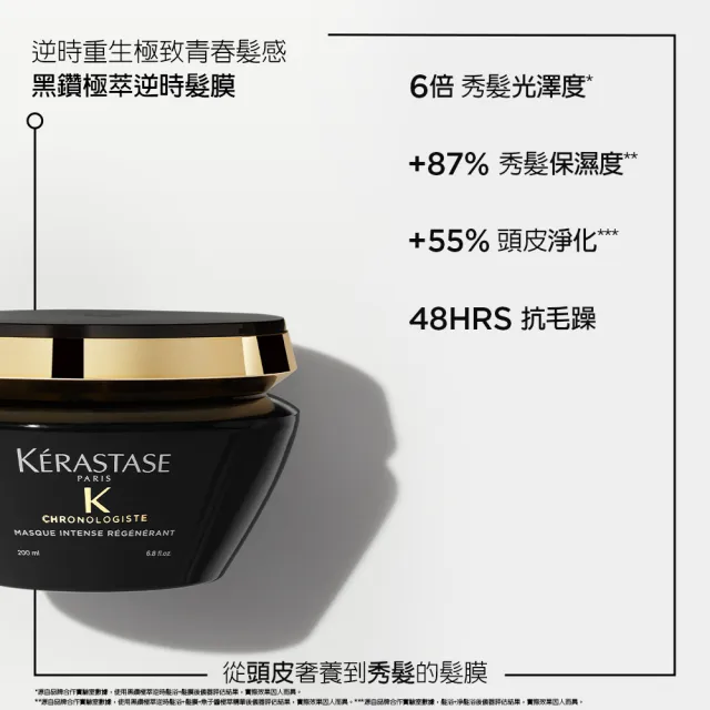 【KERASTASE 巴黎卡詩】黑鑽極萃逆時髮膜200ml(護髮/修護/頭皮秀髮兩用)