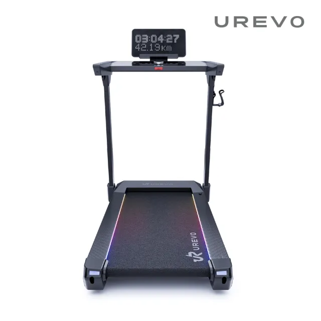 【UREVO】URTM044 CyberMega Smart 大字幕馬拉松跑步機 (摺疊跑步機/健走機/超慢跑/走路機/長距訓練/爬坡)