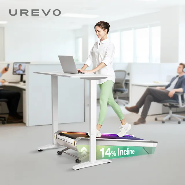 【UREVO】URTM051 CyberPad for Office智能緩坡機(平板跑步機/健走機/慢走機/超慢跑/走步機/走路機/爬坡)