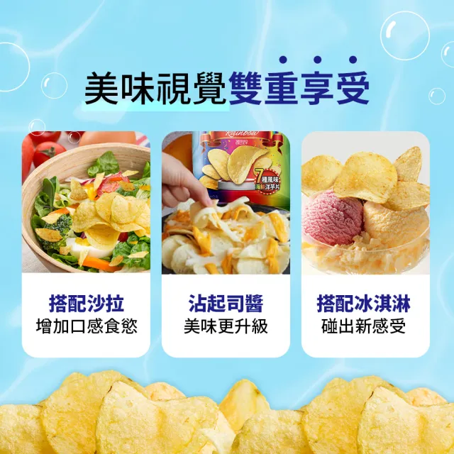 【HAITAI  海太】洋芋片X3件組(蜂蜜奶油55g／法式白乳酪60g)