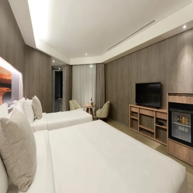 【宜蘭村却國際溫泉酒店】2大2幼含早午餐★限定日升等二面景觀星隅家庭房