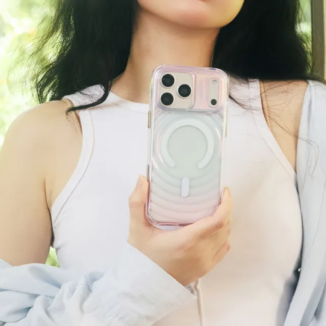 【Uniq】iPhone 18 Pro  Coehl Vela水波紋磁吸保護殼/手機殼 附掛扣