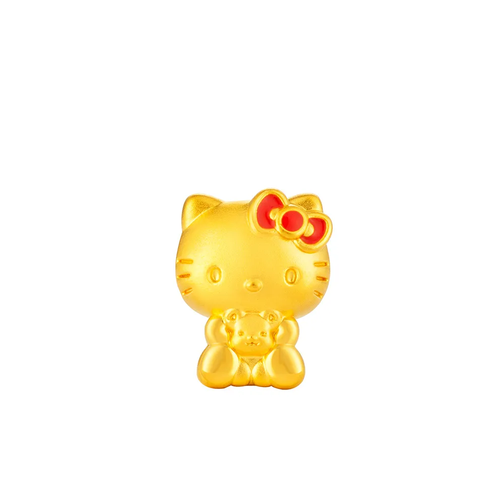 【Just Gold 鎮金店】三麗鷗 奶萌寶寶-Kitty 黃金串珠