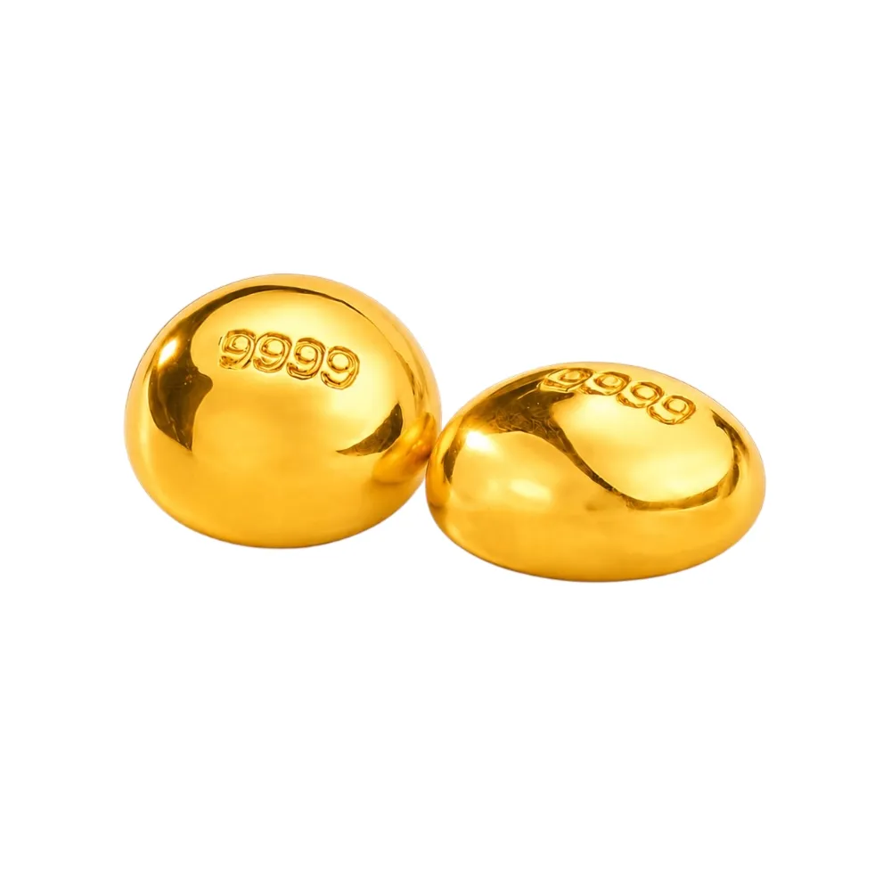 【福西珠寶】黃金金豆 小金豆 2入組 黃金小金豆子 0.30錢*2顆  (金重：0.60錢正負0.03錢)