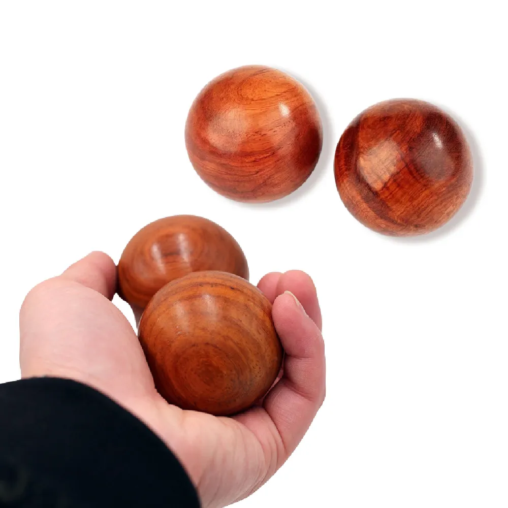 【經脈活絡】花梨木保健手球2入-附布袋(按摩球 穴位按摩 放鬆肌肉 掌中雷 足底按摩 解壓 復健)