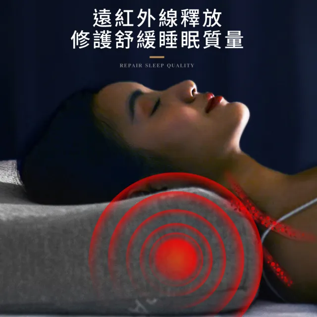 【LooCa】買1送1-石墨烯遠紅外線健康乳膠枕頭