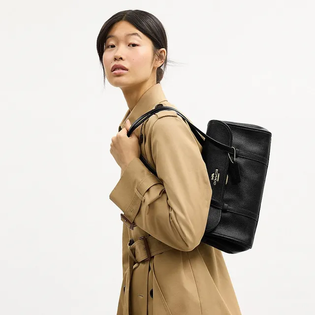 【COACH】蔻馳官方直營 BLEECKER/ BRIDGET 水桶包 翻蓋單肩包 肩背包-多色任選(CCC23/CCT55/CDB04)